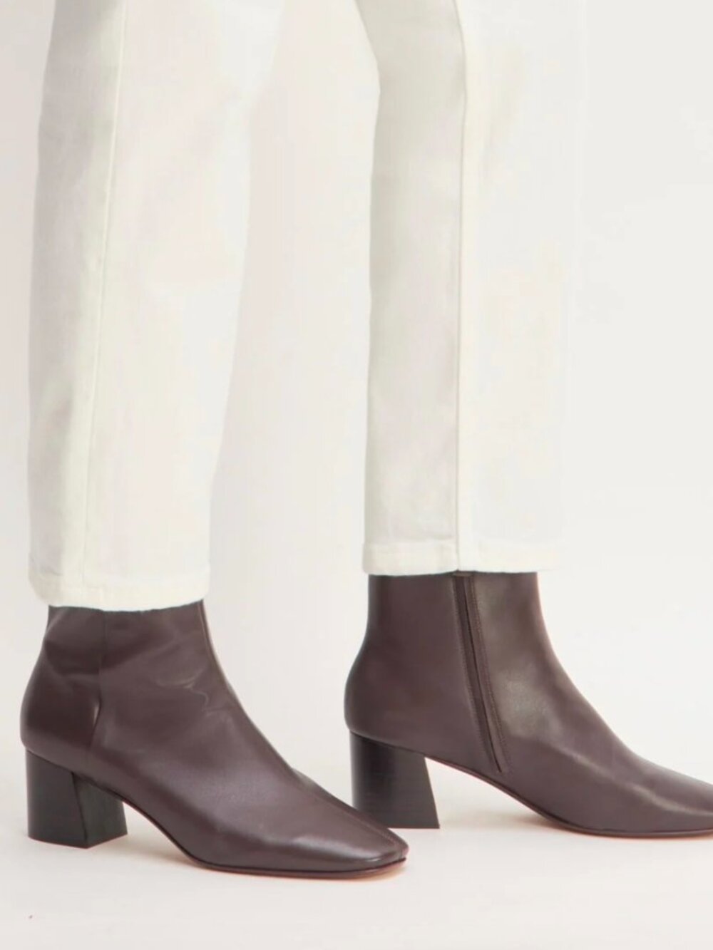 Everlane Day Boot Dark Brown Nappa Leather Women's Sizes NEW Minimalist